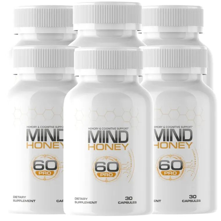 Six bottles of Mind Honey Pro dietary supplement, 30 capsules each